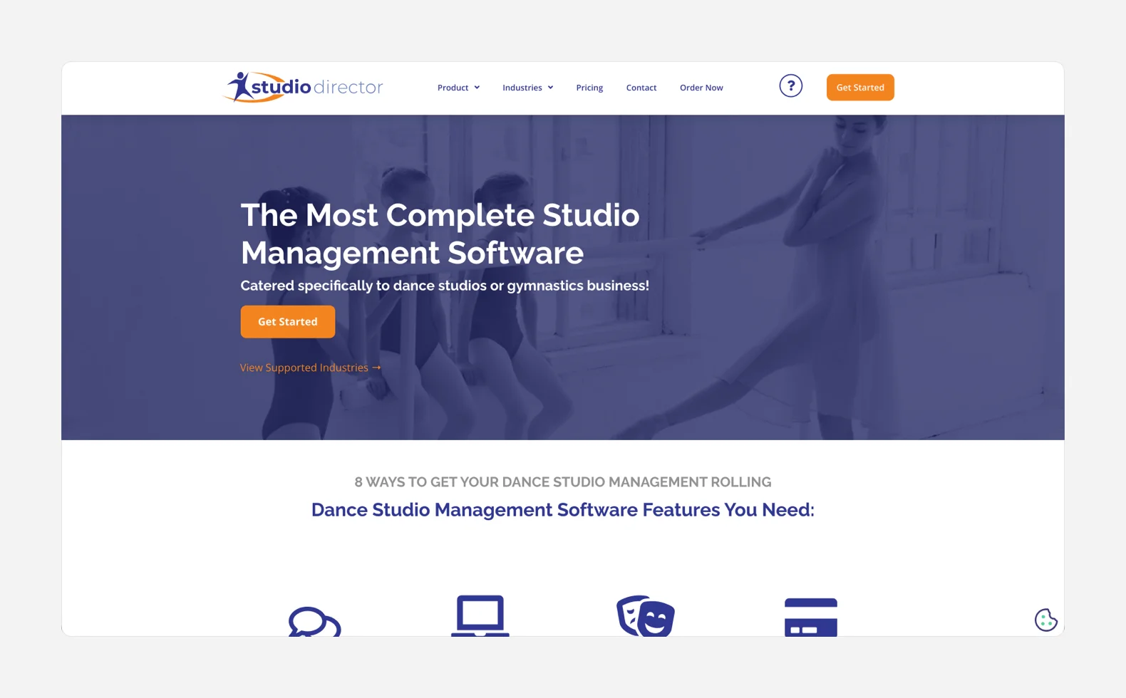 Dance studio booking software – The Studio Director registration and payment dashboard