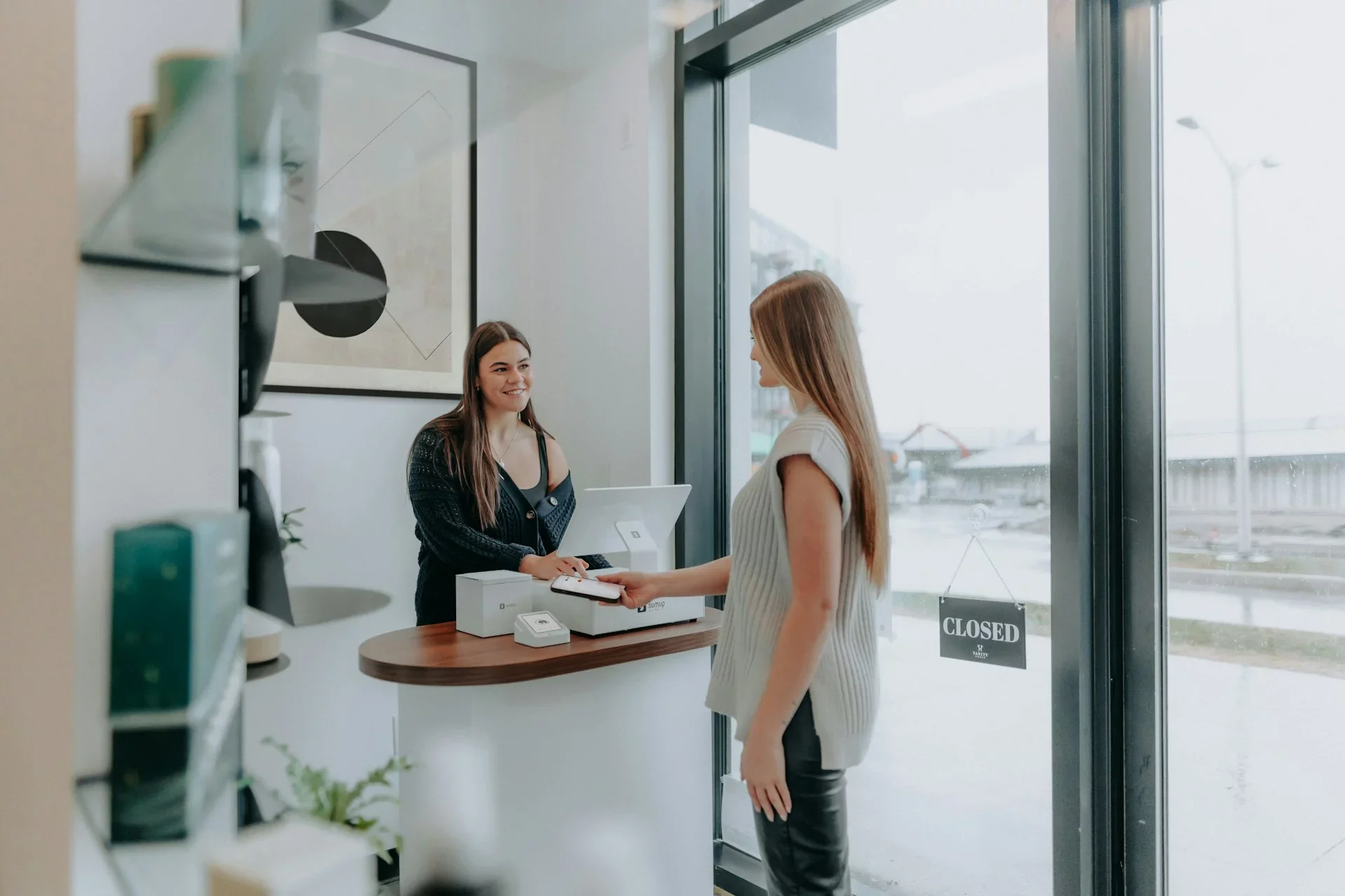 Pilates studio owner calculating revenue