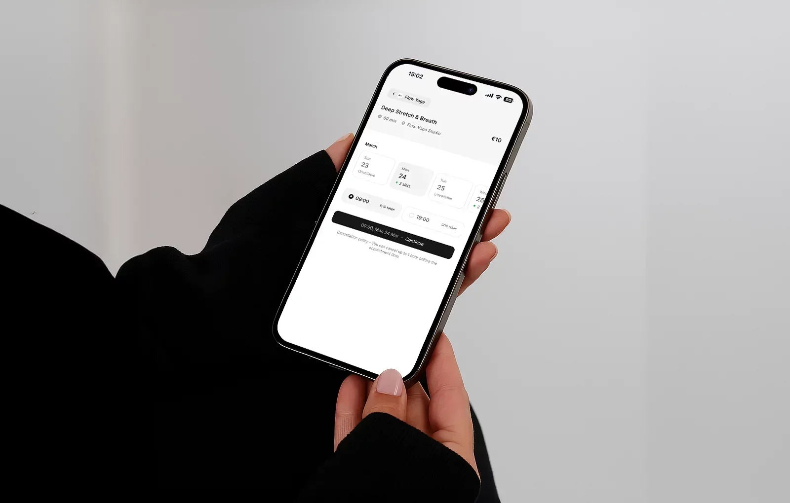 Pilates Instructor Scheduling Software Mobile App