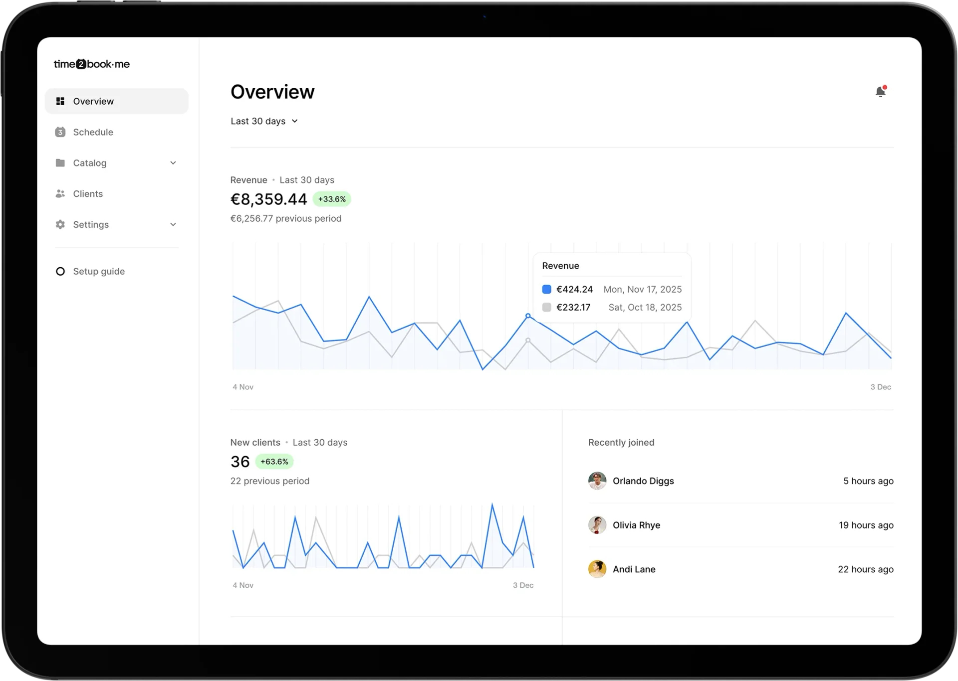 Pricing page for Pilates studio in class scheduling software