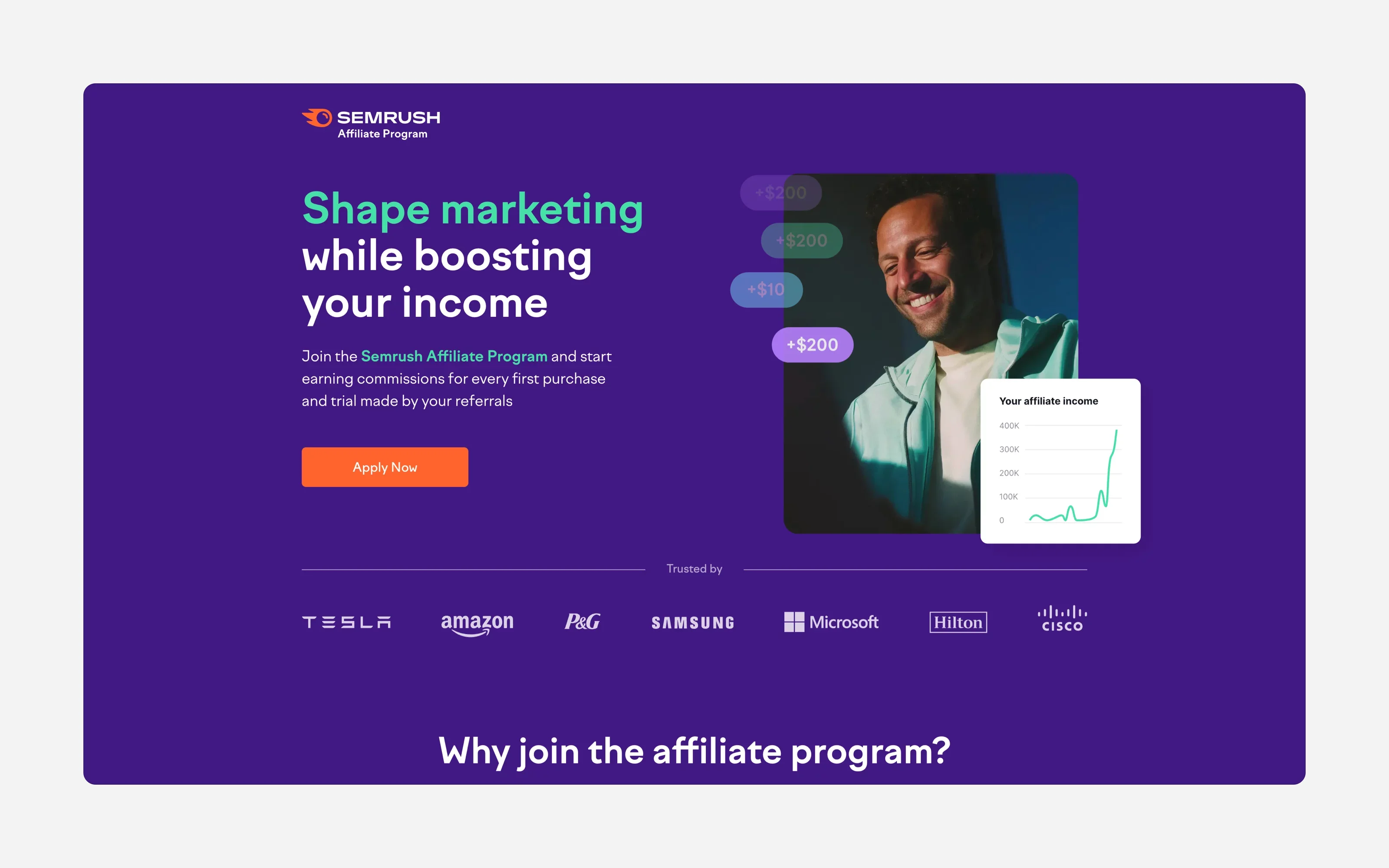 Highest paying affiliate programs #2 Semrush