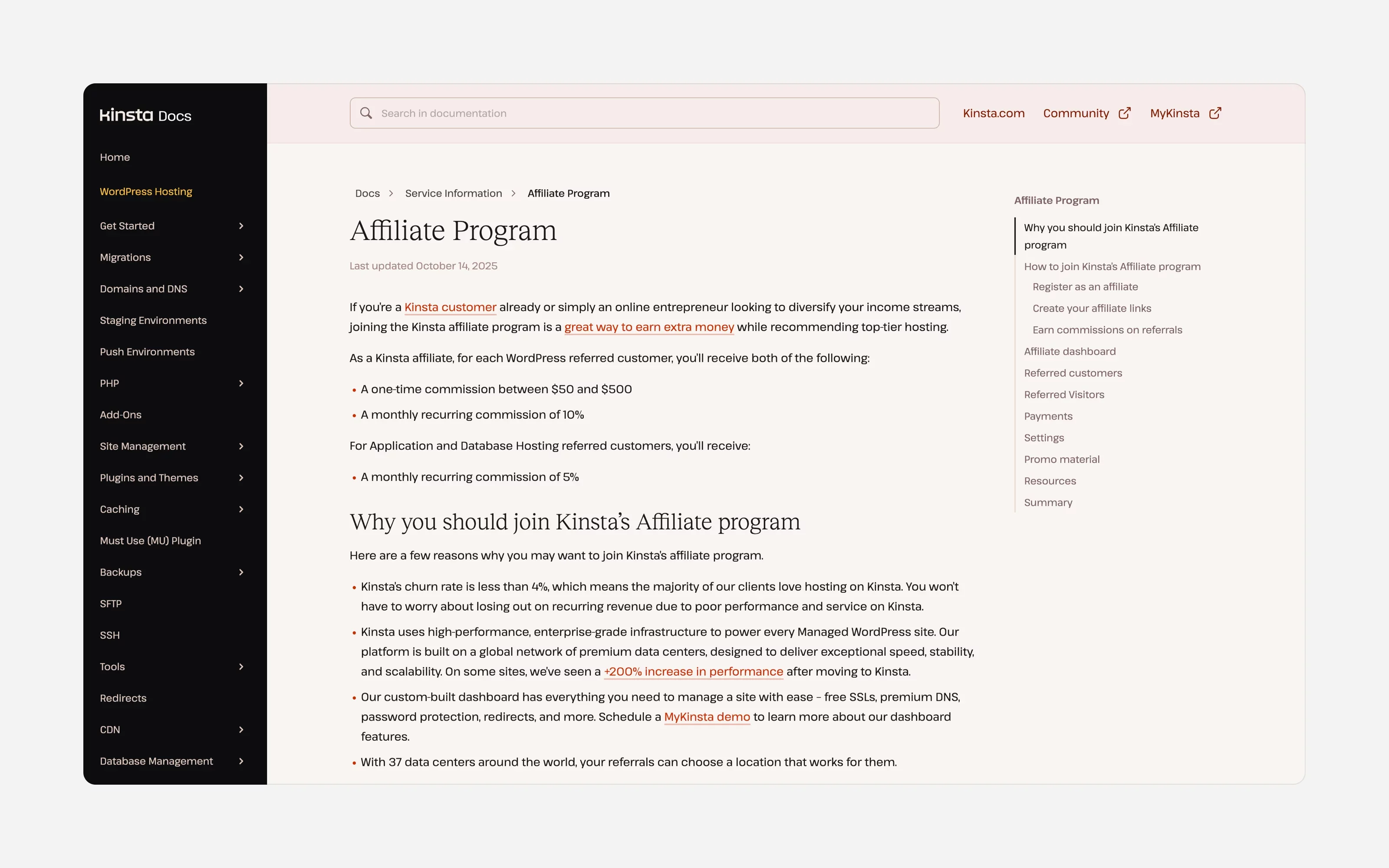 Highest paying affiliate programs #6 Kinsta