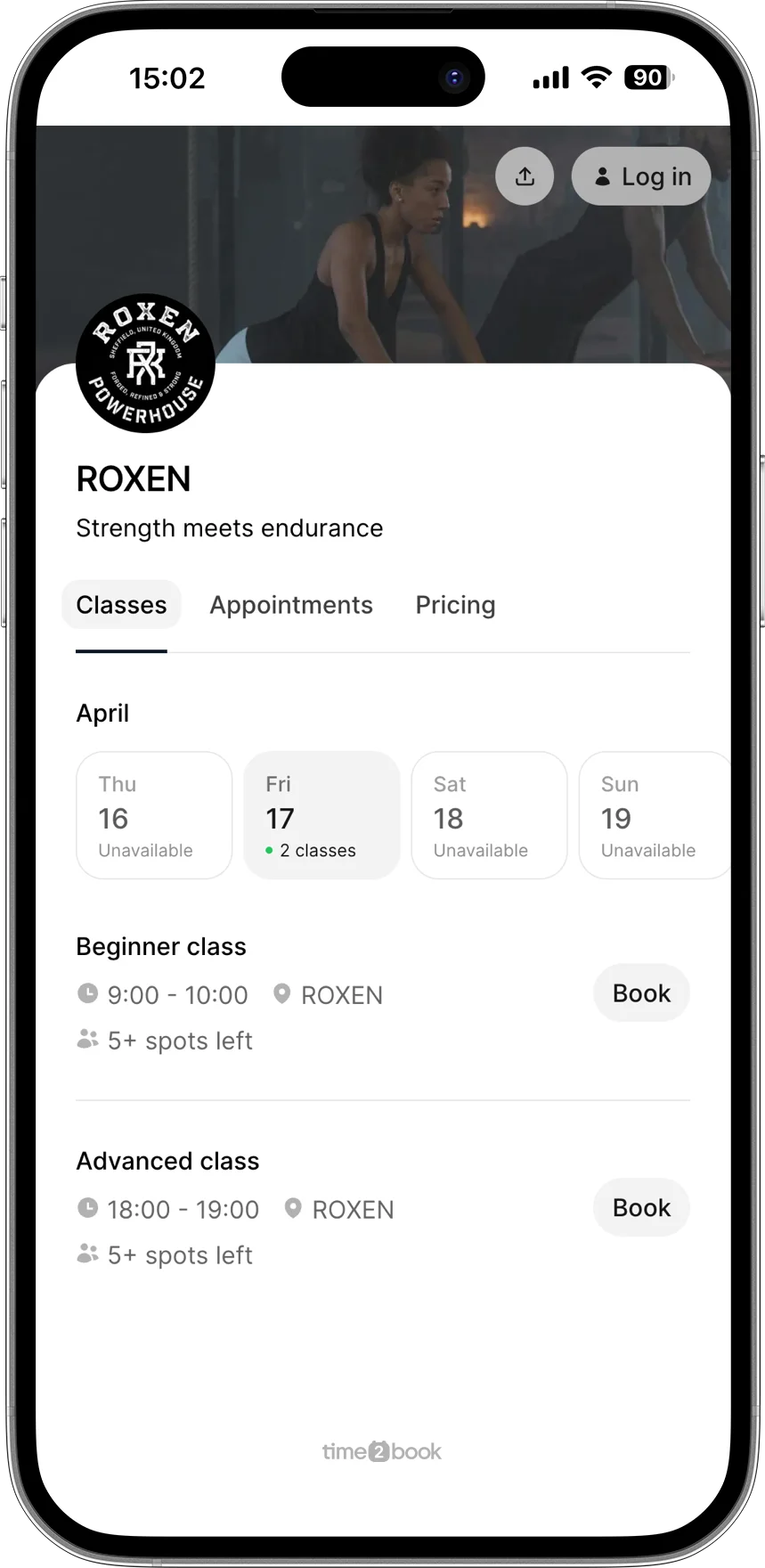 HYROX gym Booking software