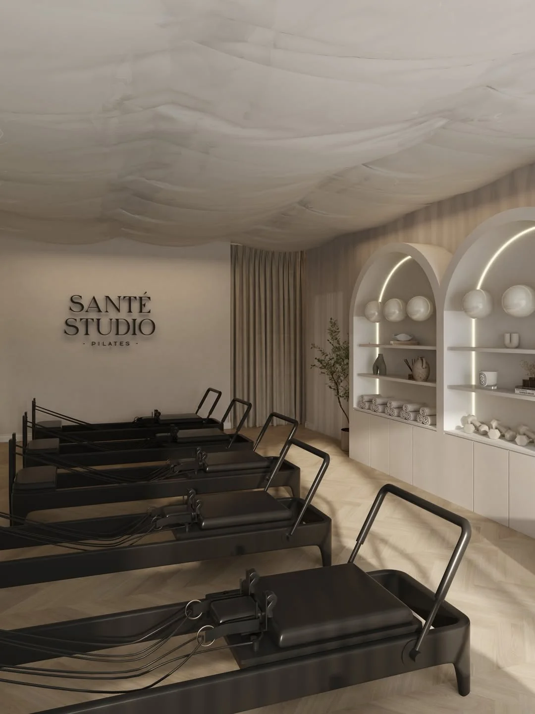 Sante Pilates Studio design example
