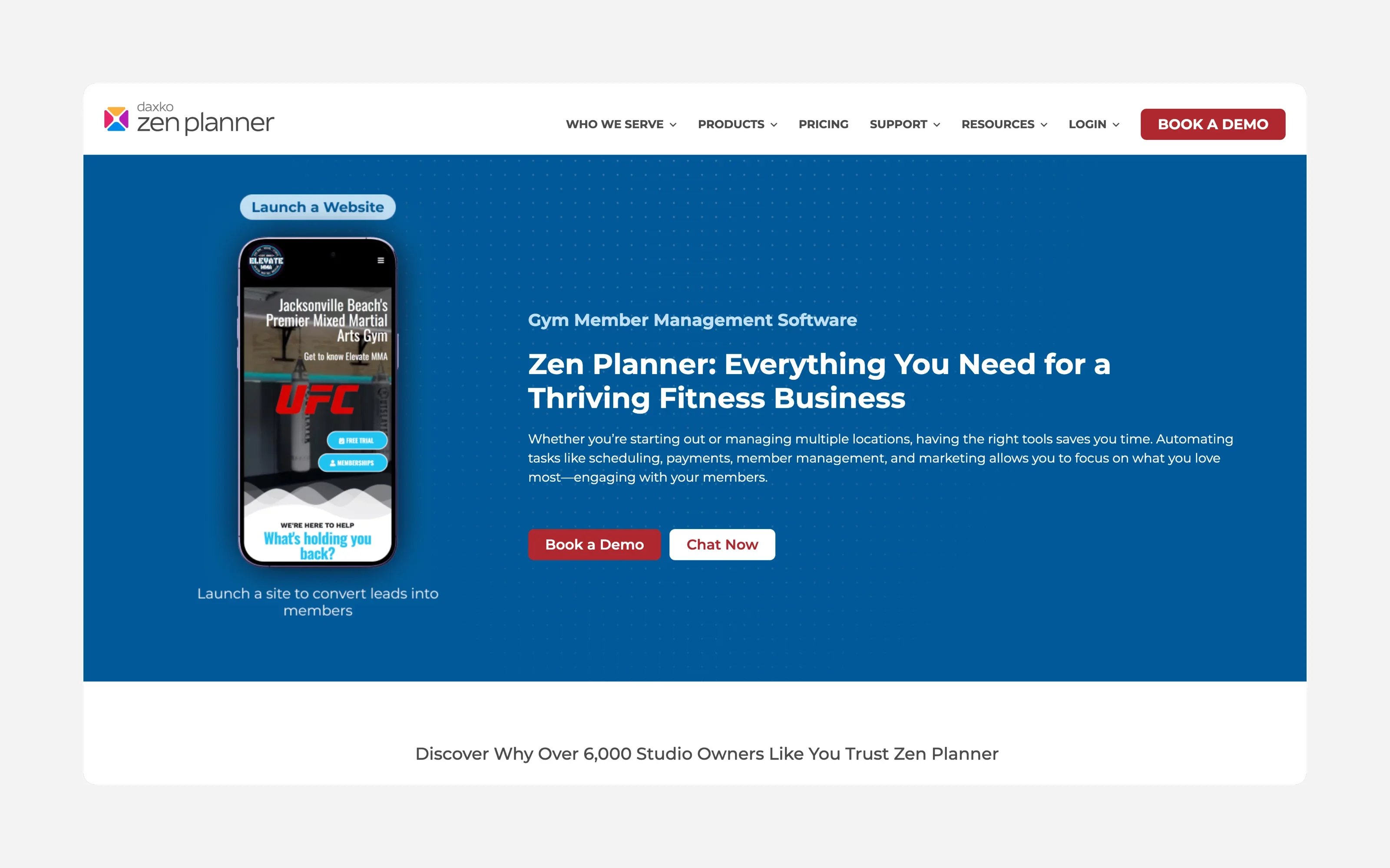 Zen Planner Software homepage